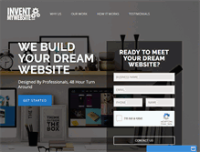 Tablet Screenshot of inventmywebsite.com